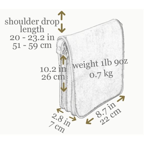 Time Resistance, On The Road Small Leather Messenger Bag, Brown, Leather - Picture 15 of 15